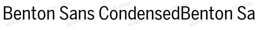 Benton Sans CondensedBenton Sans字体转换
